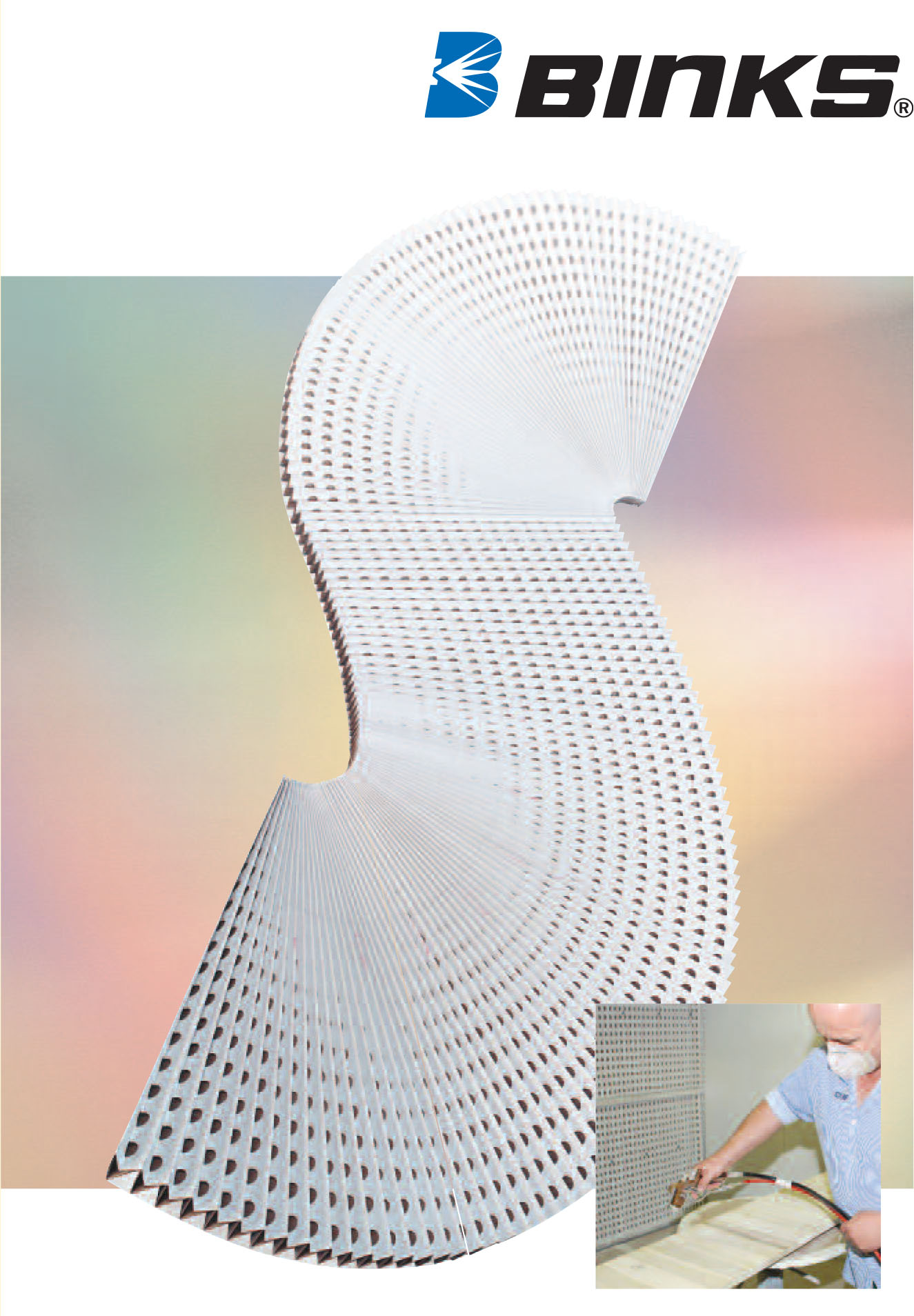 filtr kartonowy binks do lakierni, ściany lakierniczej