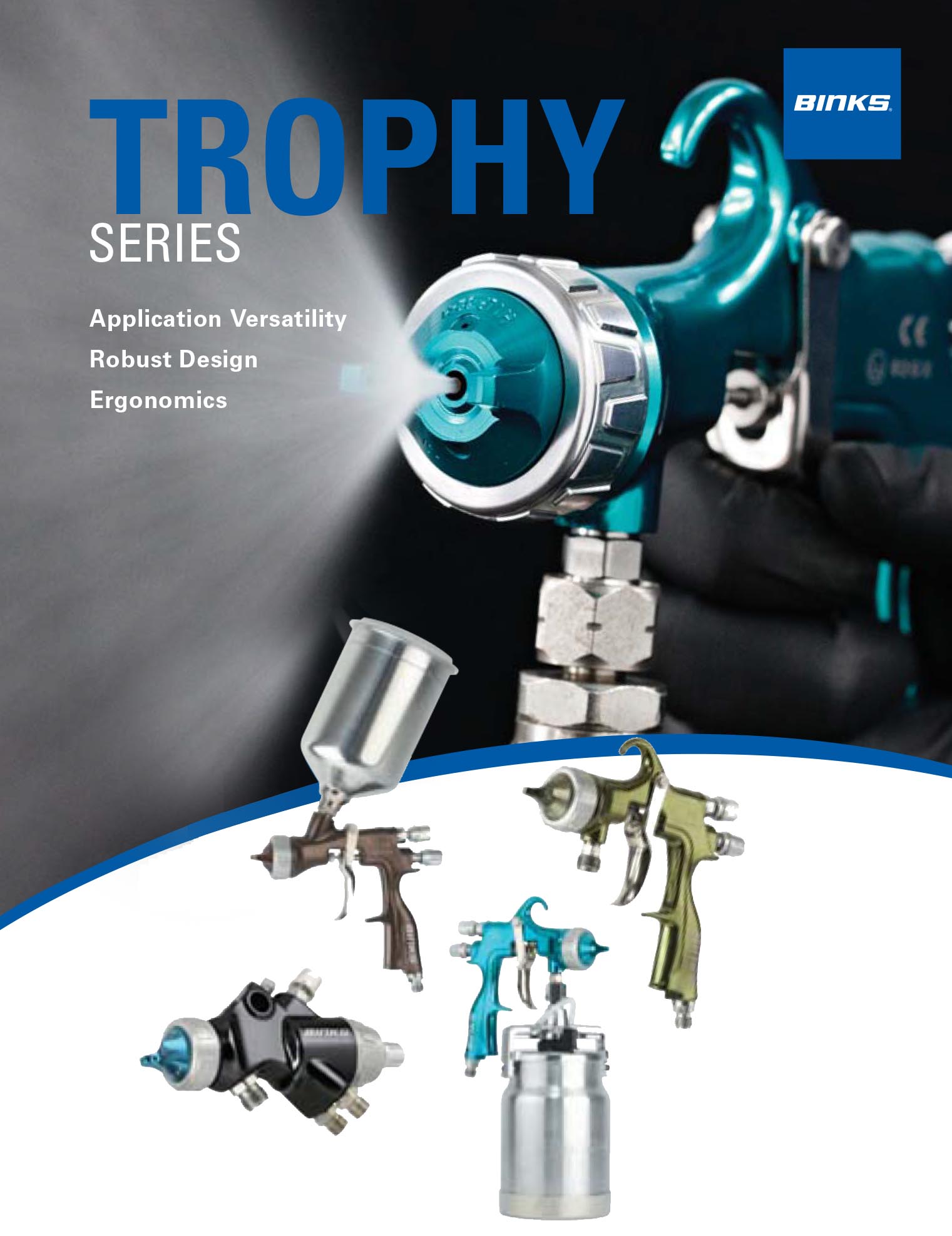 Pistolet lakierniczy - malarski TROPHY BINKS-SERIES